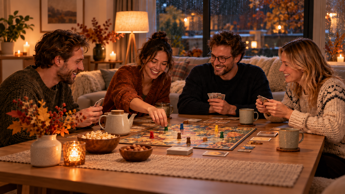 Spieleabend im Herbst: So wird dein Abend mit Freunden richtig gemütlich