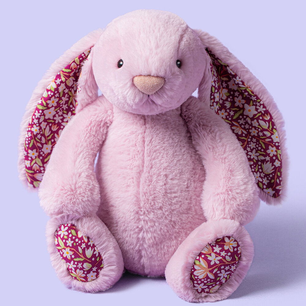 Kuscheltier Hase "Thistlepop Blossom Luxe Original" - 9x12x31 cm (Lila)