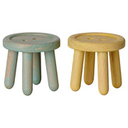 Spielzeug-Hocker-Set für Maus - 3x3x3 cm (Minze/Hellgelb)