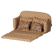 Miniatur Schlafsofa für Maus - Groß (Ocker)