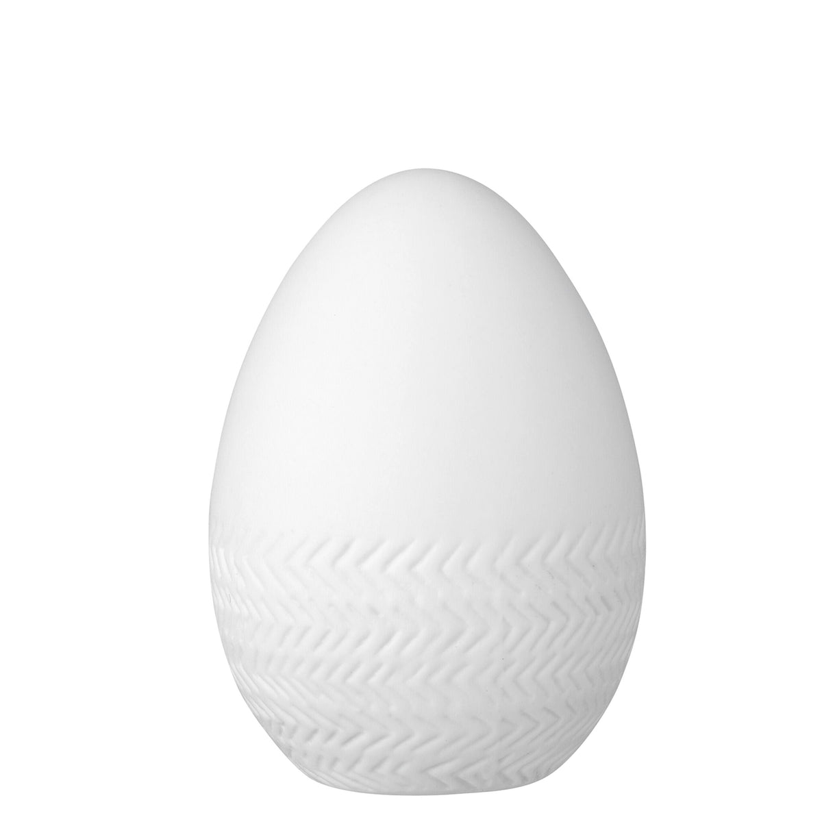 Porzellaneier "Frühlingsboten" im 4er-Set - 6x9 cm (Weiß)