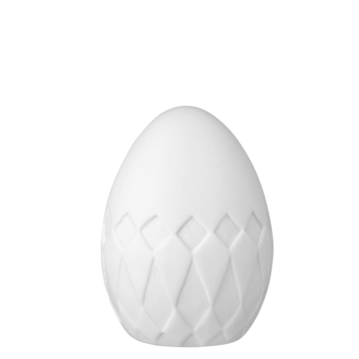 Porzellaneier "Frühlingsboten" im 4er-Set - 6x9 cm (Weiß)