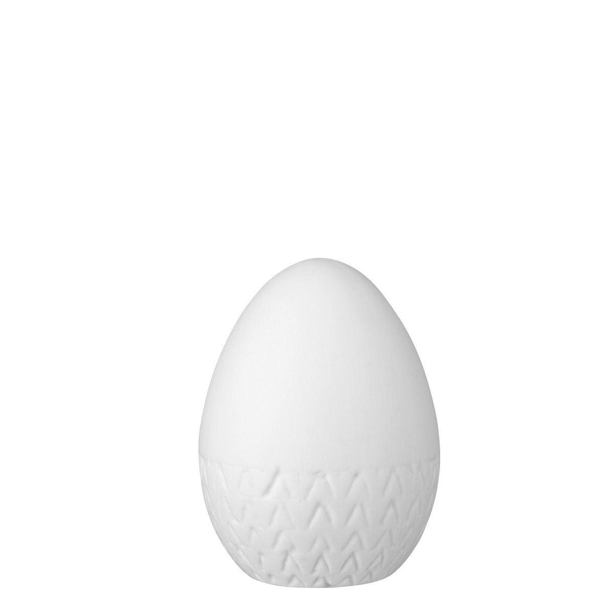 Porzellaneier "Frühlingsboten" im 4er-Set - 6x9 cm (Weiß)