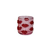 Windlicht "L'amour" - 9x9,2x9 cm (Rot)