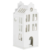 Mini Lichthaus "LIVING - Stadthaushaus" - 5,5x6x10,5 cm  (Weiß)