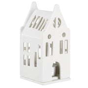 Mini Lichthaus "LIVING - Herrenhaus" - 6x6x12,5 cm (Weiß)