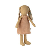 Hase mit gestricktem Kleid - Größe 1 (Cremegelb)