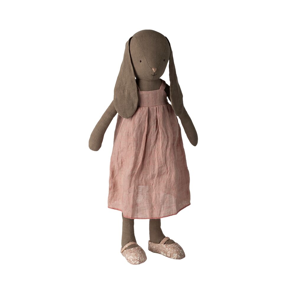 Hase mit Kleid und Schuhen - Größe 4 (Braun)