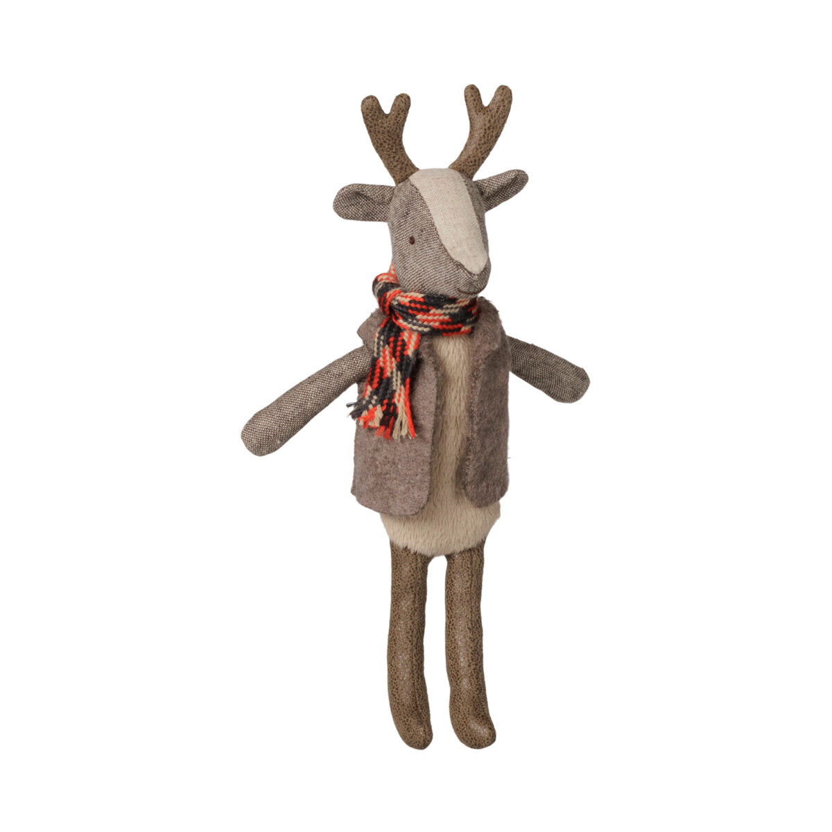 Kuscheltier Rentier "Vater" - 20 cm (Grau)