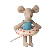 Strandmaus mit Schwimmring - Kleine Schwester (Rot)