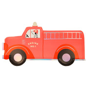 Pappteller "Fire Truck" im 8er-Set - 33x18,1x0,6 cm (Rot)