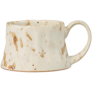 Tasse mit Henkel "Varbjerg" - 12,5x8,3x6 cm (Creme/Braun)