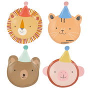 Pappteller "Animal Parade" im 8er-Set - 21x23,5x0,6 cm (Bunt)