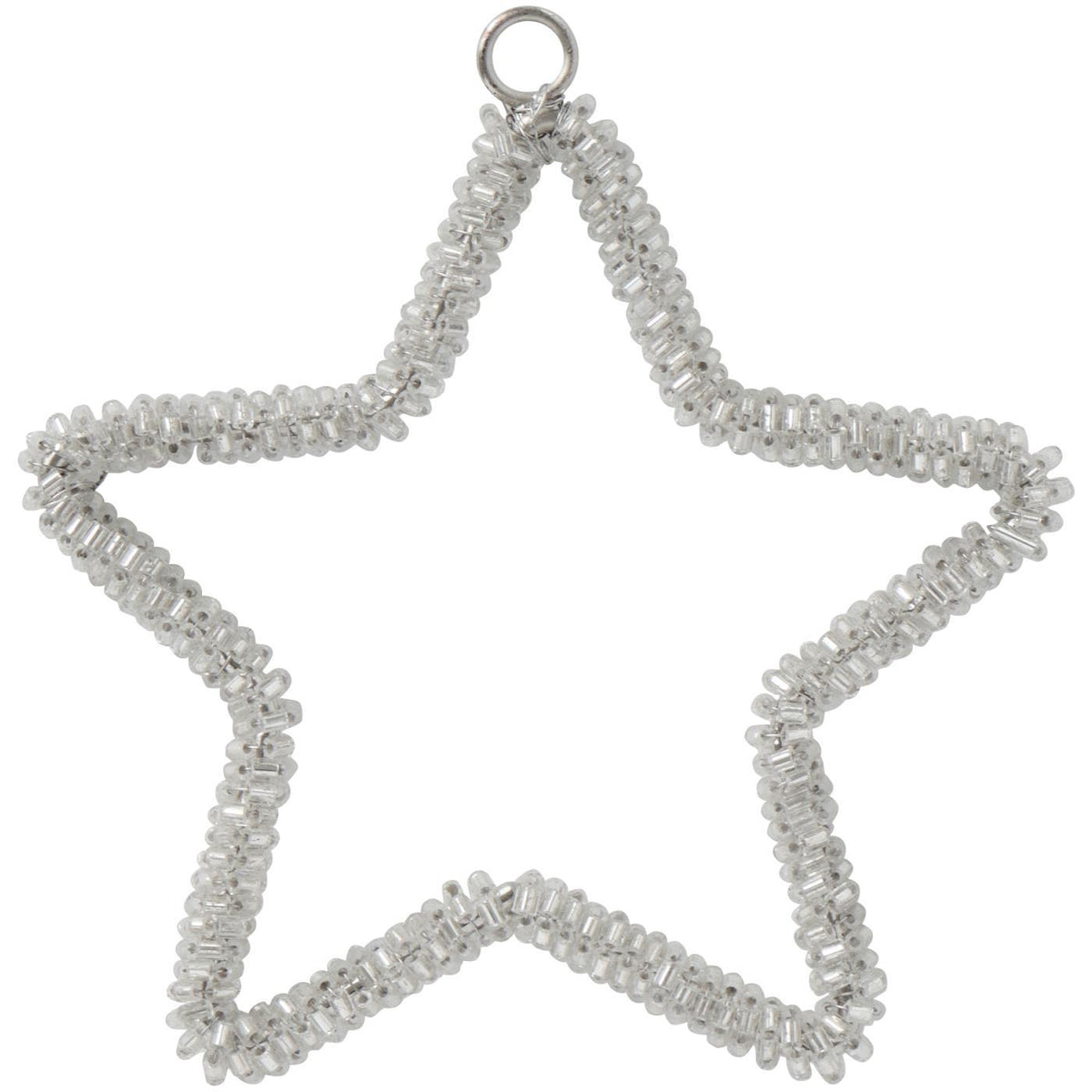 Stern zum Hängen - 10x0,4x10,5 cm (Silber)