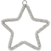 Stern zum Hängen - 10x0,4x10,5 cm (Silber)
