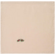 Stoffserviette "Tradition - Zweig" (Rot/Leinenfarbig)