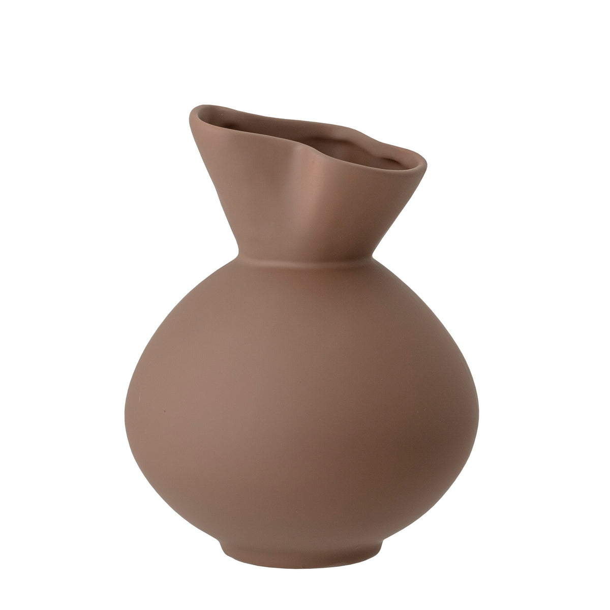 Stein-Vase "Nica" - 17x20 cm (Braun)