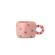Tasse "Nini Punkte" - 6,5x5,5 cm (Rosa/Blau)