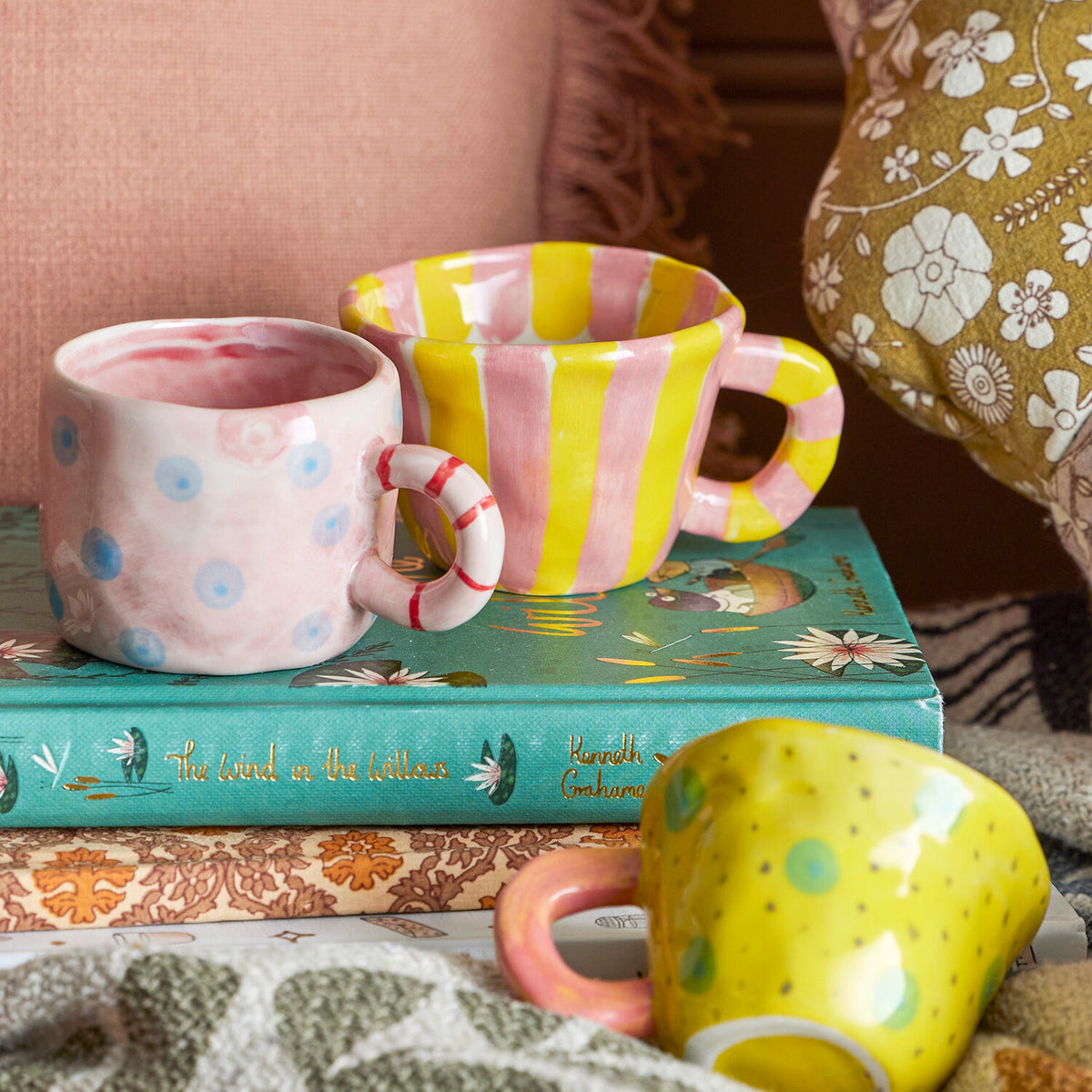 Tasse "Nini Streifen" - 7,5x5,5 cm (Rose)