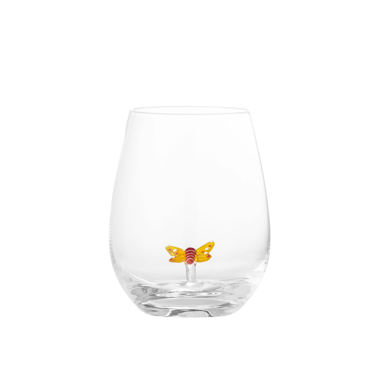 Trinkglas "Misa - Schmetterling" - 9x12 cm (Klar)