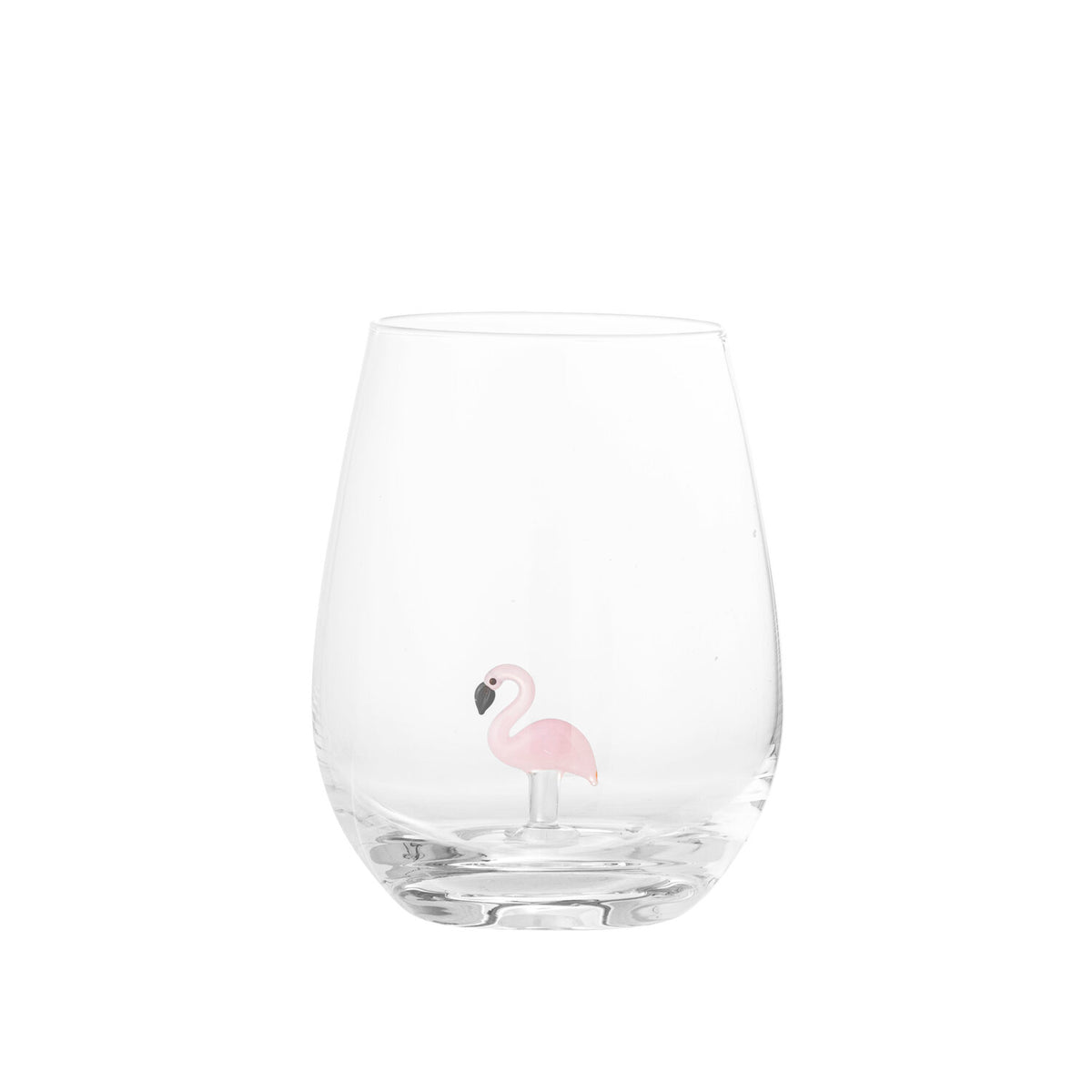 Trinkglas "Misa - Flamingo" - 9x12 cm (Klar)
