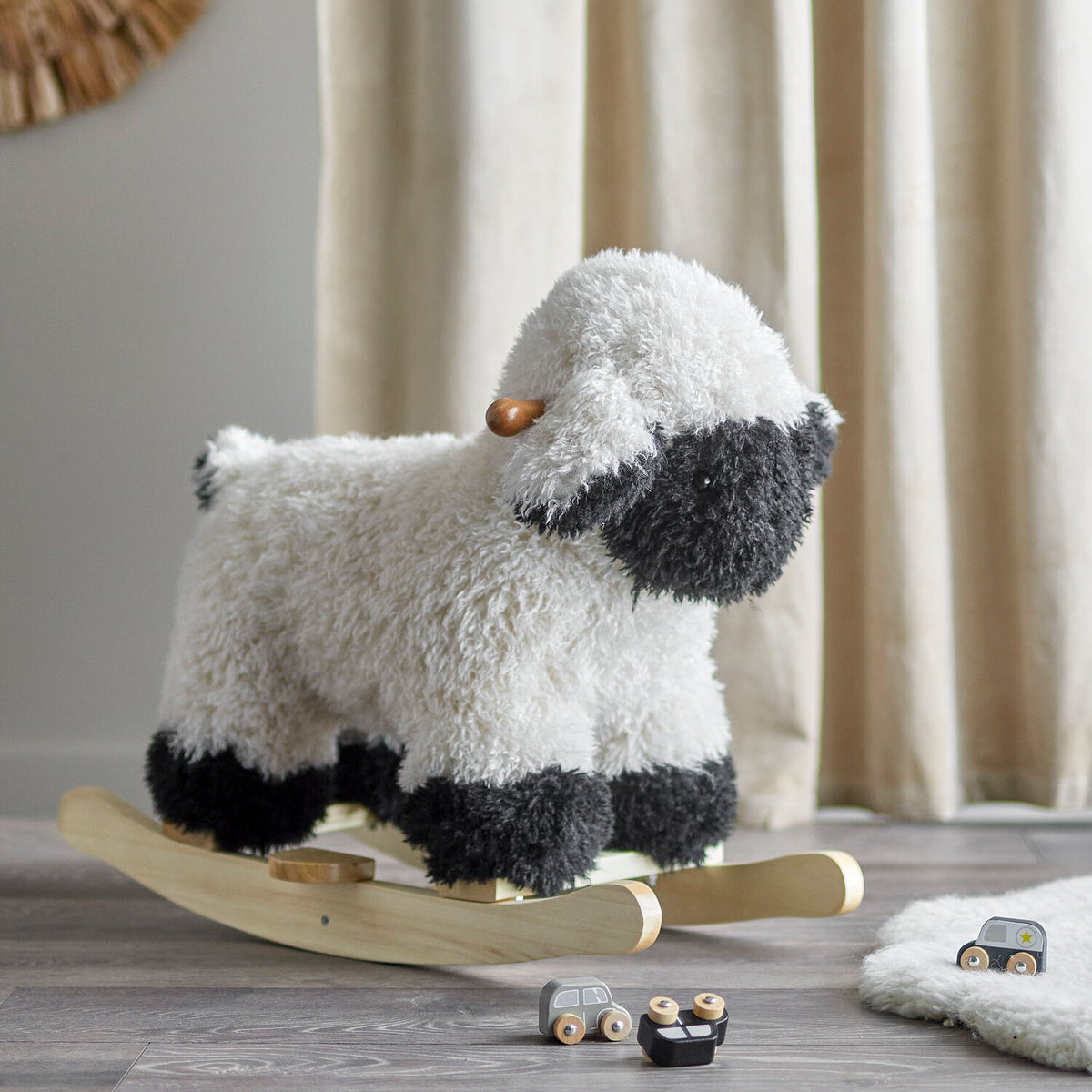 Schaukelspielzeug "Schaf - Dolly" - 65x53x34 (Weiß)
