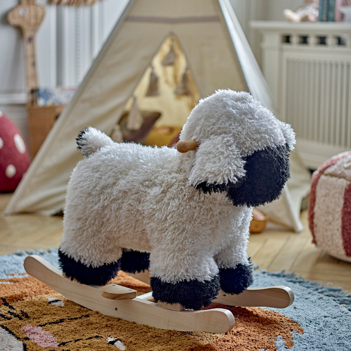 Schaukelspielzeug "Schaf - Dolly" - 65x53x34 (Weiß)