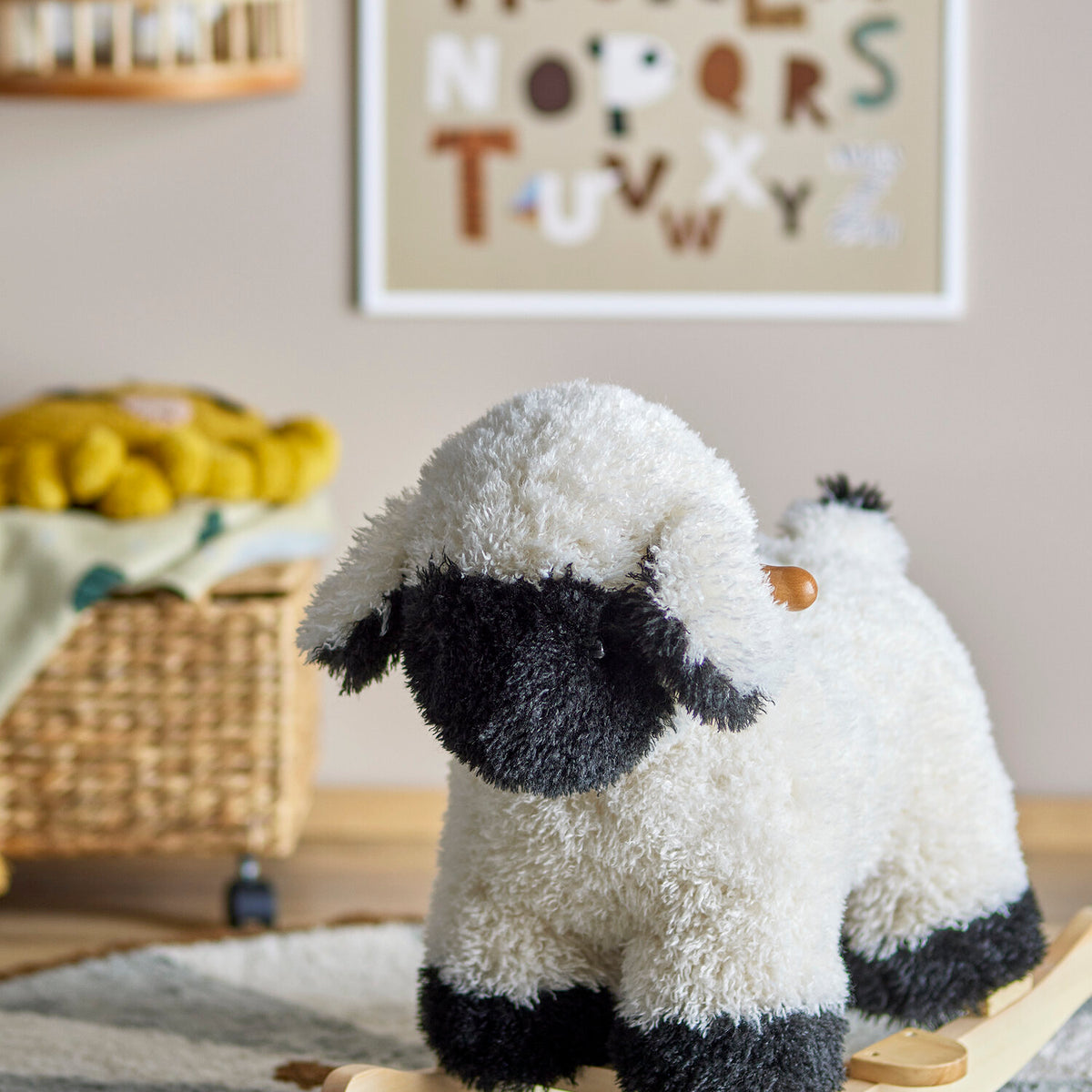 Schaukelspielzeug "Schaf - Dolly" - 65x53x34 (Weiß)