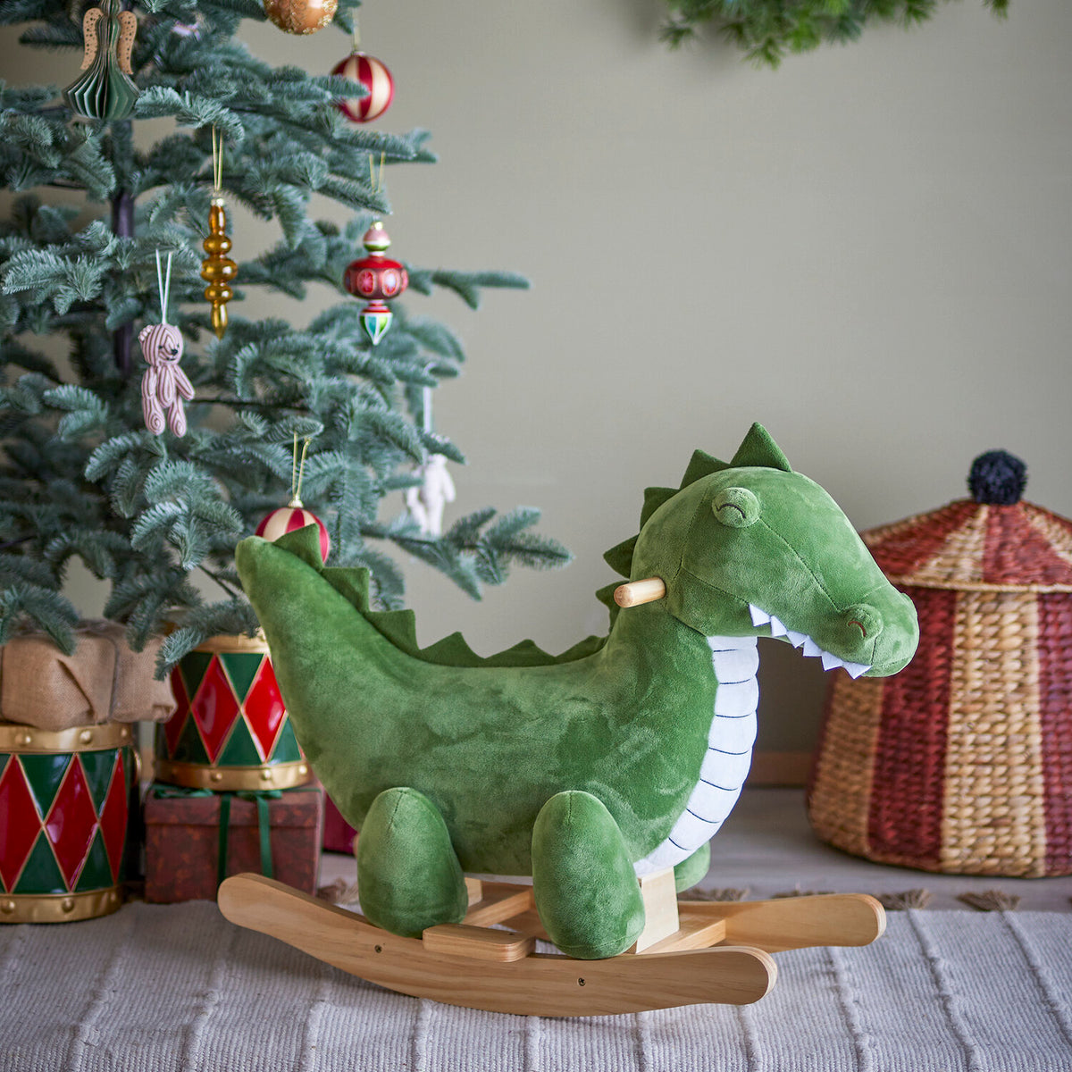 Schaukelspielzeug "Krokodil - Arnie" - 70x50x33 cm (Grün)