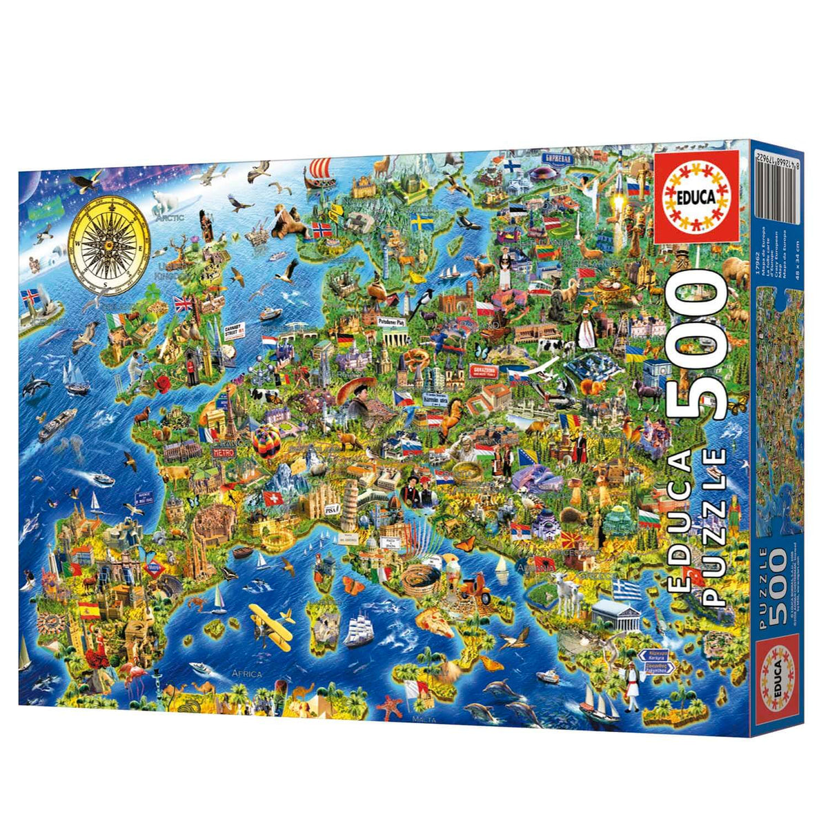 Verrückte Europa-Landkarte