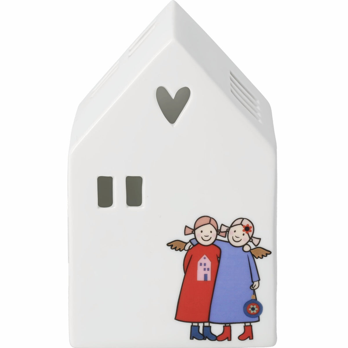 LED Lichthaus "Himmlische Schwestern - New Edition 10" - 8x8x12,5 cm