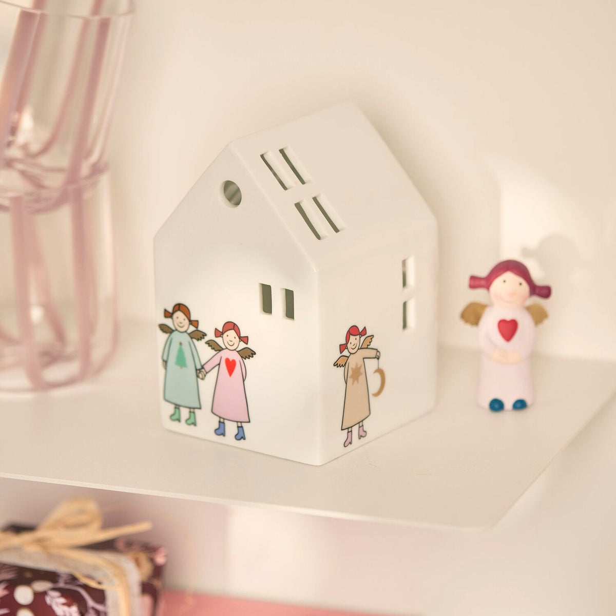 LED Lichthaus "Himmlische Schwestern - New Edition 10" - 8x8x12,5 cm
