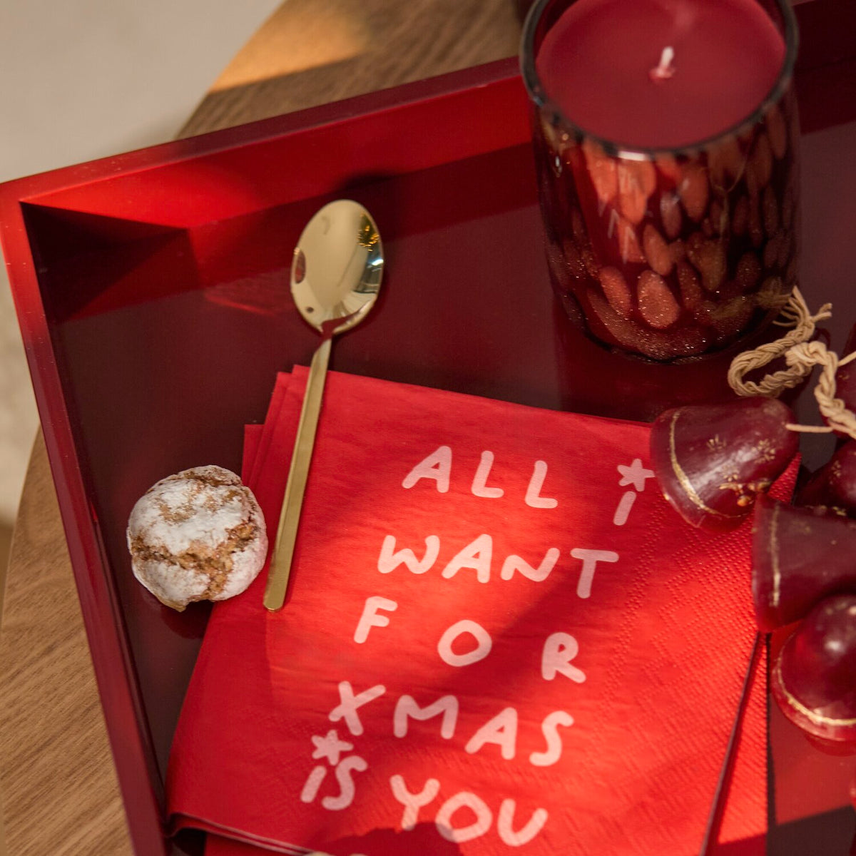 Papierserviette "All i want for xmas is you" - 33x33 cm