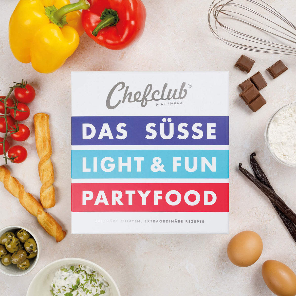 Vorteilsset aus Chefclub Das Best Of, Vol.2 + Set: Das Süße, Light&Fun, Partyfood