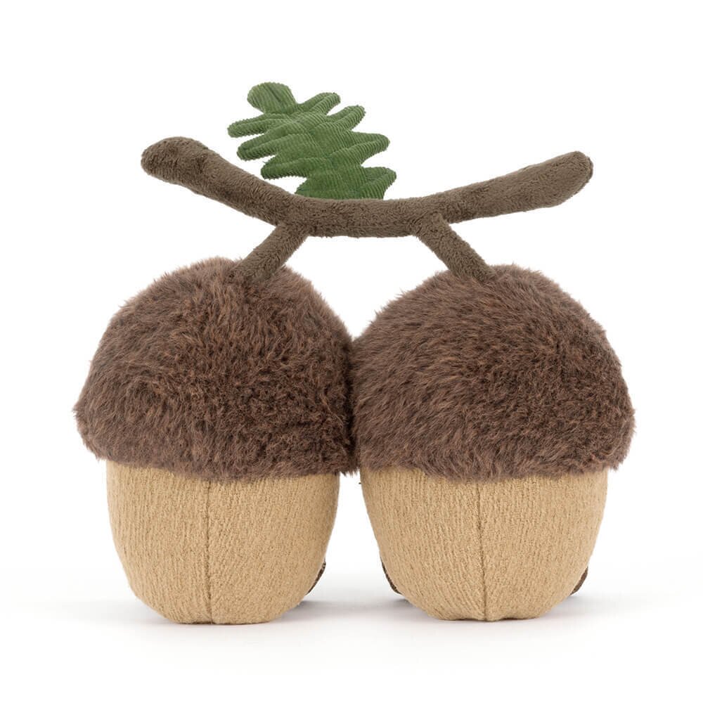Kuscheltier Eicheln "Amuseables - Ort & Tum" - 18x18x6 cm (Braun)