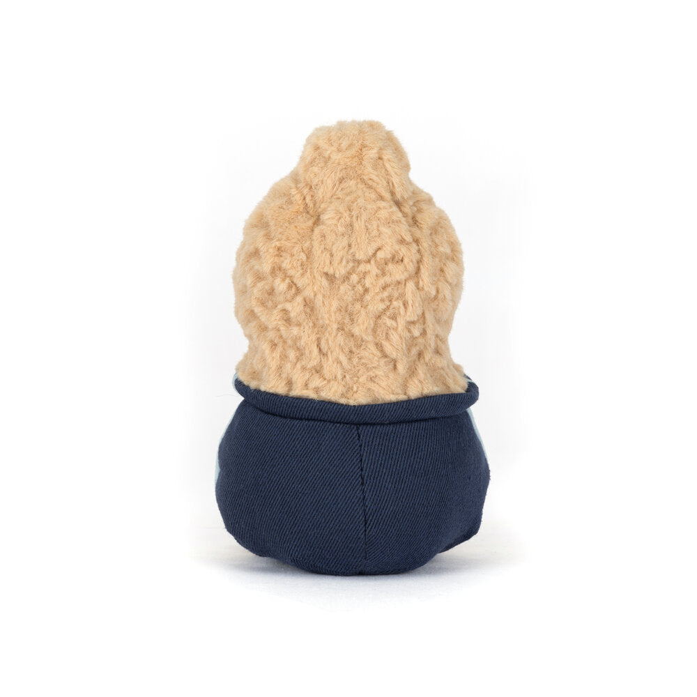 Kuscheltier Erdnuss "Amuseables -  Star Student" - 6x7x15 cm (Tan)