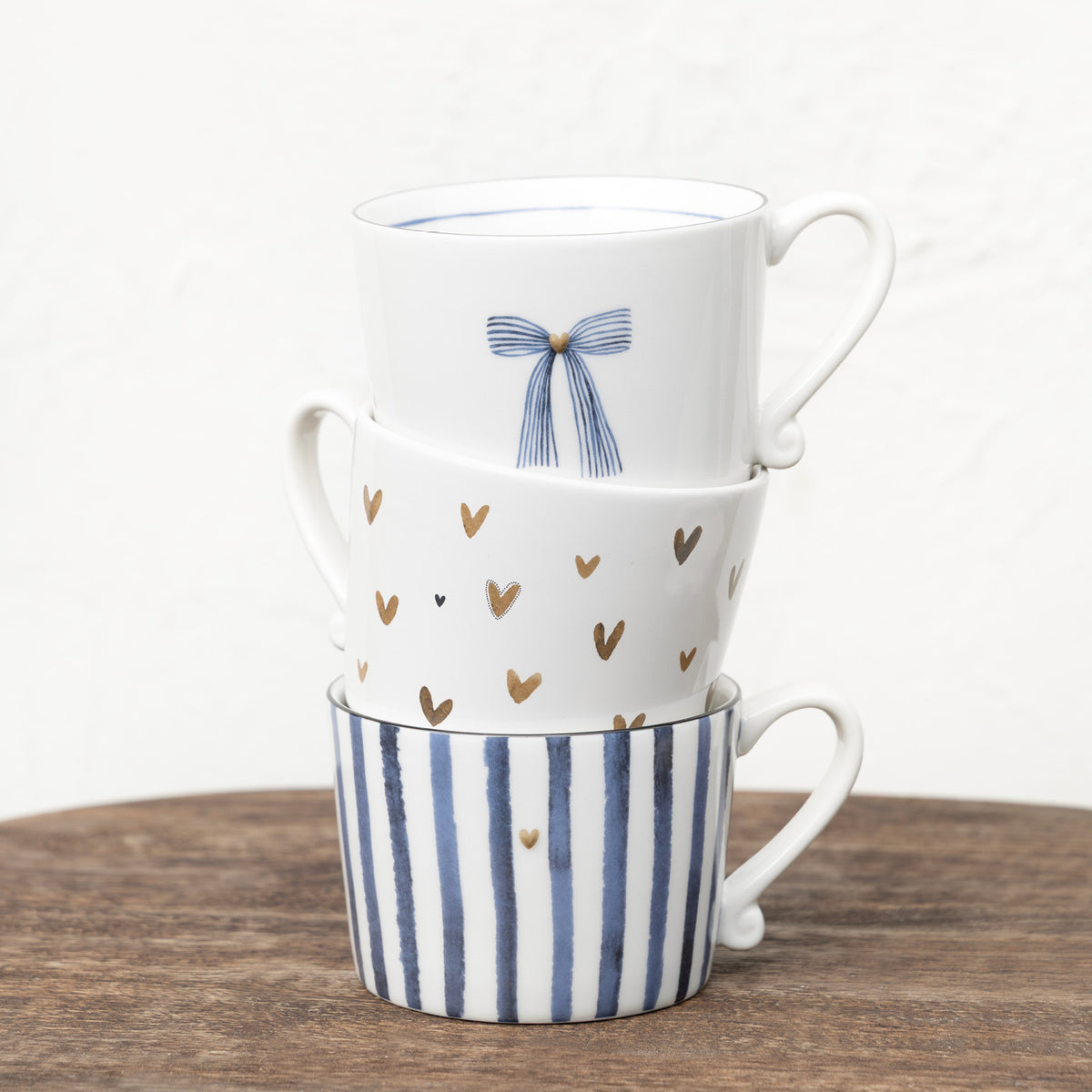 Tasse "Bow" - 10x8x7 cm (Weiß)