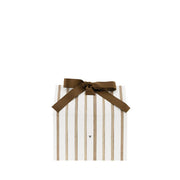 Geschenkbox "Stripes" - 13,5x17,5 cm (Braun)