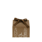Geschenkbox "Haus" - 13,5 x 17,5 cm (Braun)