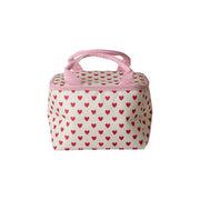 Kühltasche "Red Hearts" - S (Cream)
