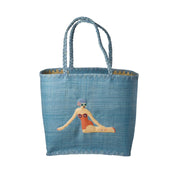 Tasche "Raffia - Lady Swimster" - L (Blau)