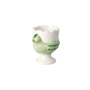 Keramik Eierbecher in Hühnerform - 7,5x5,5x7 cm (Grün)