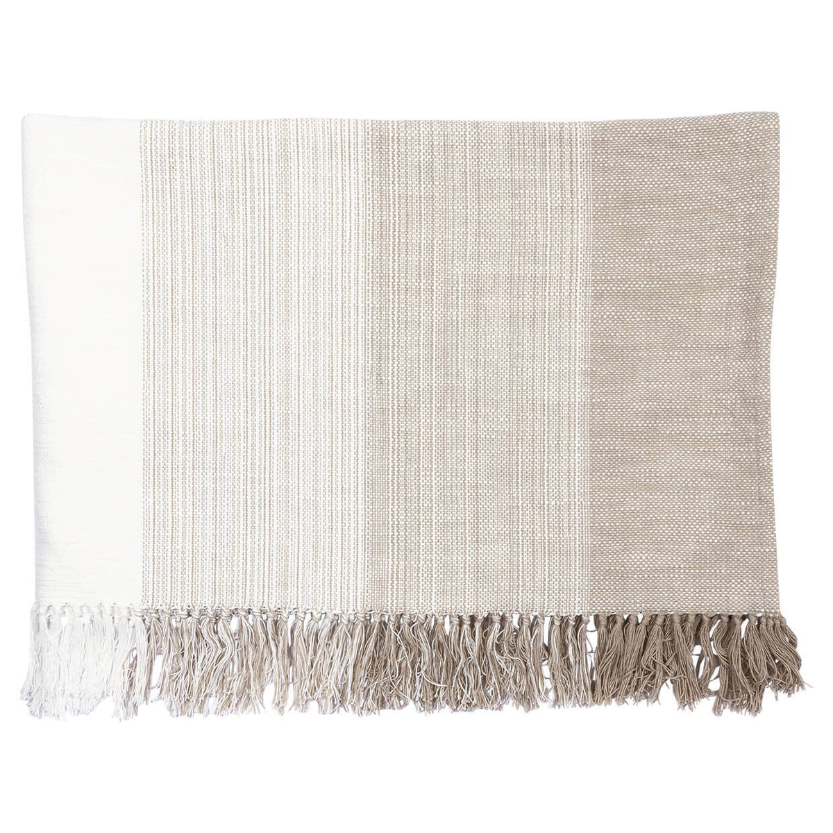 Decke "Fade Stripe" - 130x170 cm (Beige)