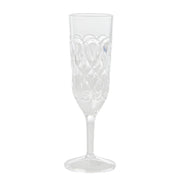 Champagnerglas mit geprägten Details "Acrylic" (Klar)