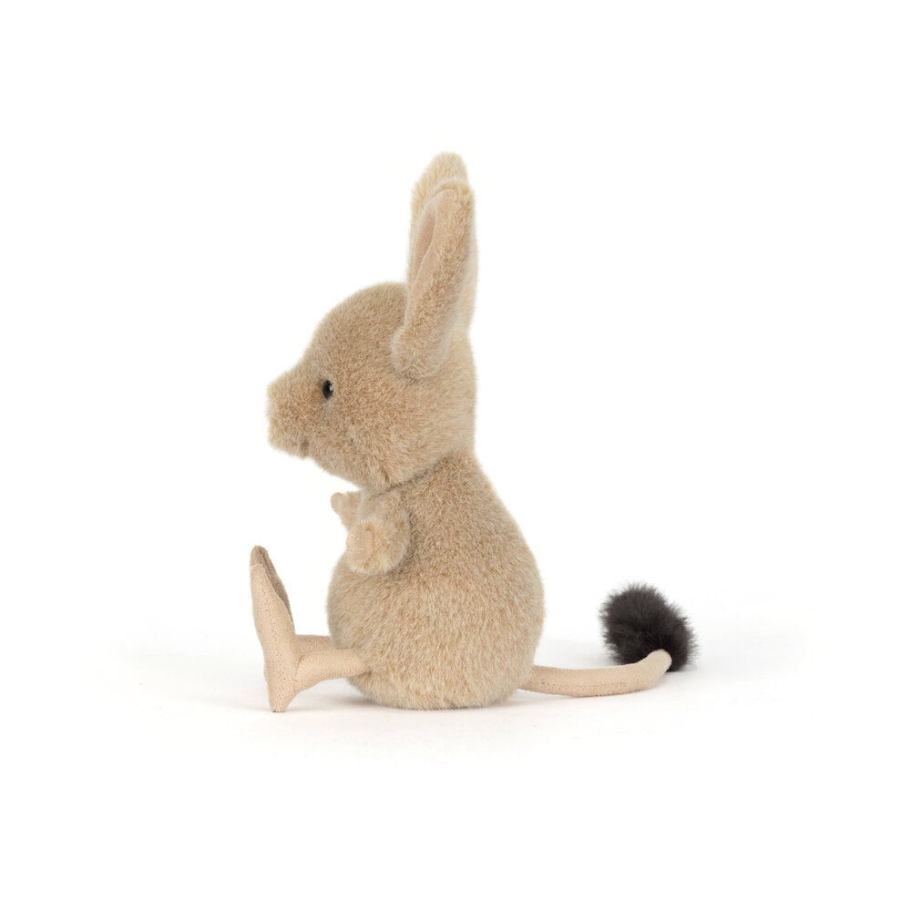 Kuscheltier Springmaus/Jerboa - 9x6x14 cm (Braun)