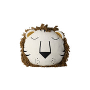 Kinderkissen "Lion Head" - 40x40x15 cm (Braun)