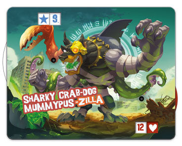 Spielbox-Front mit Monsterillustrationen und Titel „MindBug“