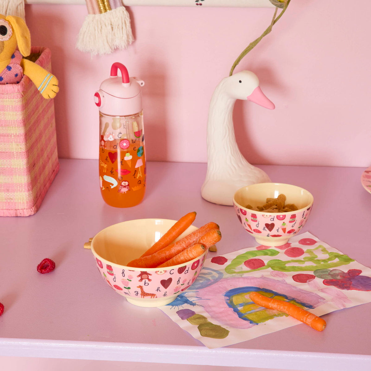 Melamin Schale "ABC" - S (Pink)