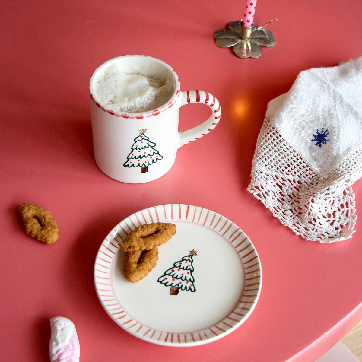 Keramiktasse "Christmas - Xmas Tree" - 420 ml (Creme)