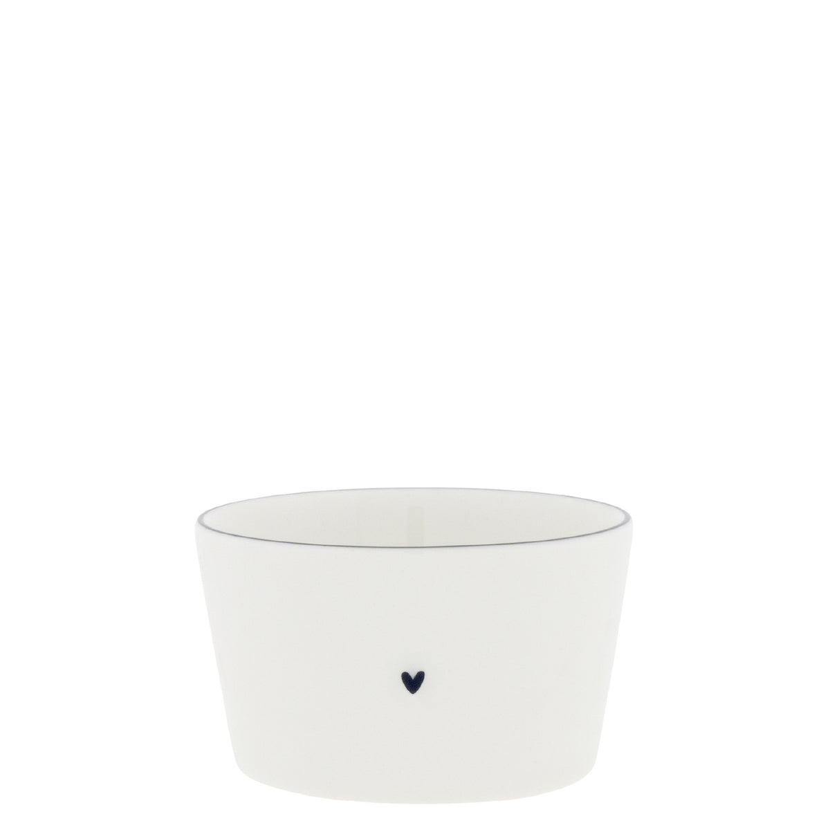 Schalenset für Salz, Butter, Öl, Oliven - 8x4,5 cm (Weiß/Schwarz)